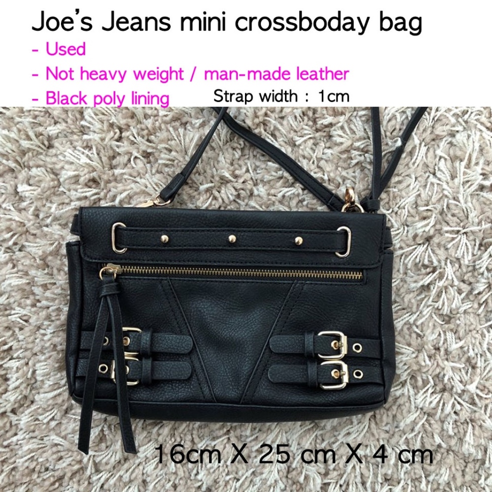 Joe's Jeans mini crossbody bag  $15 (Black)